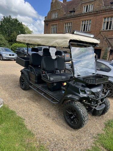 Upgraded golf buggy with - upgraded,
